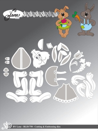 BY Lene Dies "Large Rabbits" BLD1750