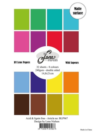 BY Lene Paperpad "Solid Colours - Wild Sapeurs" BLP967