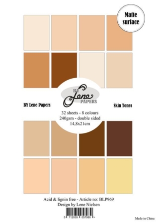 BY Lene Paperpad "Solid Colours - Skin Tones" BLP969