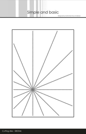 Simple and Basic die "5x7" - Sunrays" SBD546