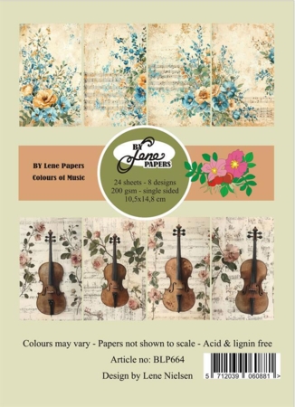 BY Lene Paperpad, A6, "Colours of Music" BLP664