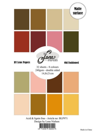 BY Lene Paperpad, A5,"Solid Colours - Old Fashioned" BLP971
