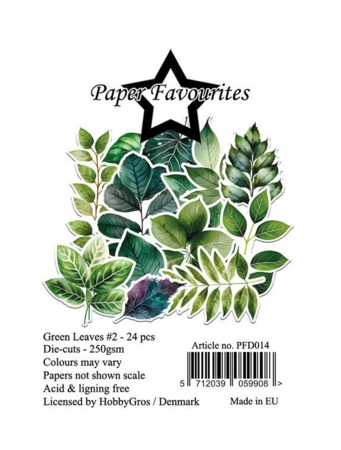 Paper Favourites Die-Cuts "Green Leaves #2" PFD014