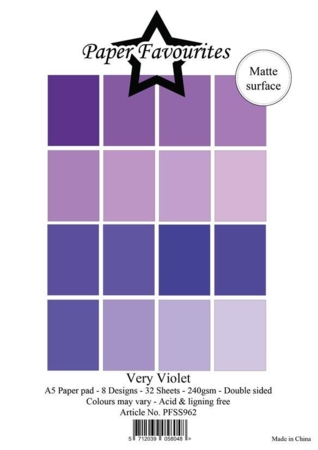 Paper Favourites Paper Pack "Solid Colours - Very Violet" PFSS962