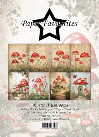 Paper Favourites Paper Pack "Rustic Mushrooms" PFA579