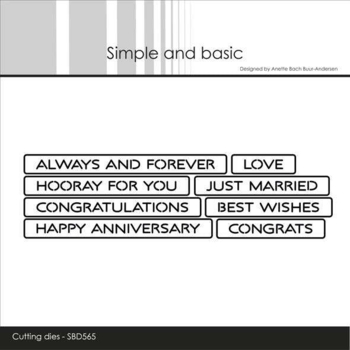 Simple and Basic die "All-in-one Plate - Love" SBD565