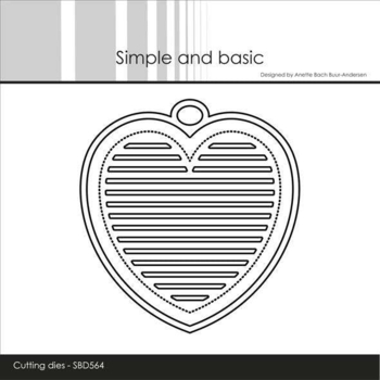 Simple and Basic die "All lined up - Heart" SBD564