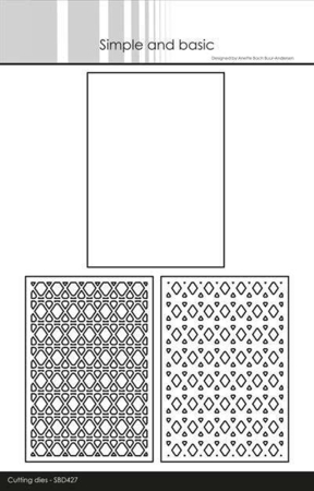 Simple and Basic die "A7 Layered- Geometric Pattern" SBD427