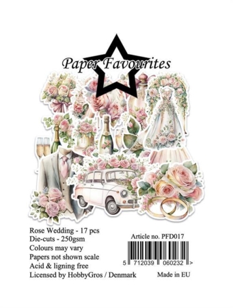 Paper Favourites Die-Cuts "Rose Wedding" PFD017