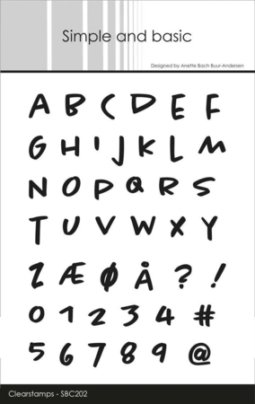 Simple and basic Clearstamp "Alphabet" SBC202