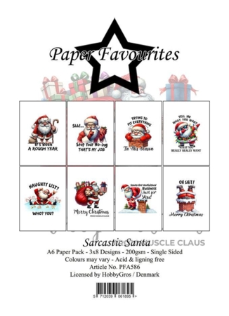 Paper Favourites Paper Pack "Sarcastic Santa" PFA586