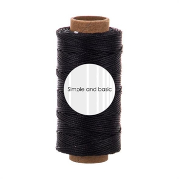 Simple and basic Polyester Thread 50m "Black" SBA701