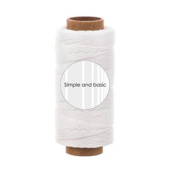 Simple and basic Polyester Thread 50m "Soft white" SBA702