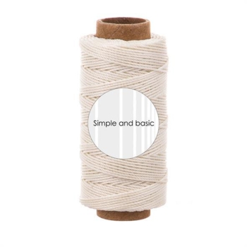 Simple and basic Polyester Thread 50m "Ivory" SBA703