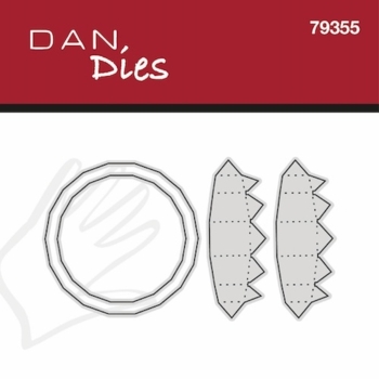 Dan Dies Flad julekugle - ø7 x D2,4cm, Lille
