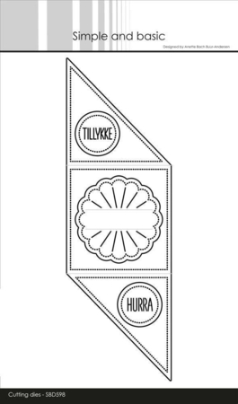 Simple and Basic die "Pinwheel envelope" SBD598