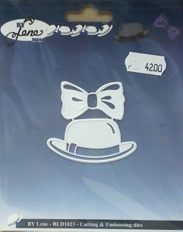 BY Lene Dies "Bowler Hat & Bow" BLD1023