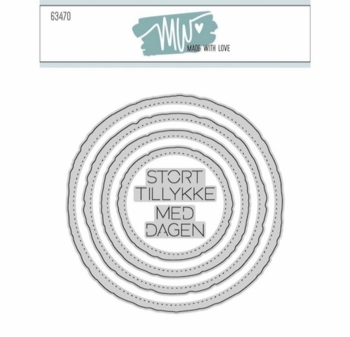 Dies Made With Love Deckle Edge Circles