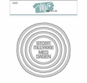 Dies Made With Love Deckle Edge Circles