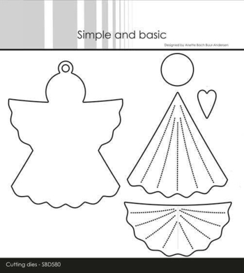 Simple and Basic die "Angels #2 w/tag" SBD580