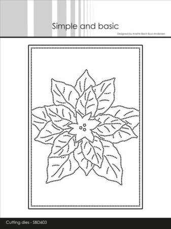 Simple and Basic die "A6 - Poinsettia" SBD603
