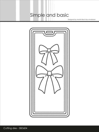 Simple and Basic die "Beautiful bows on a tag" SBD604