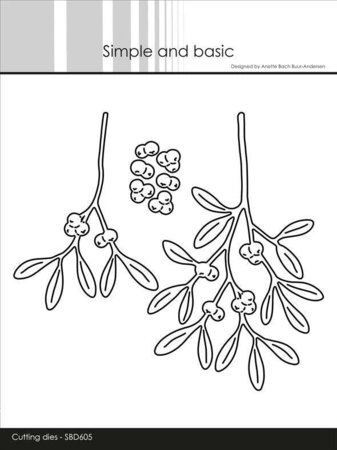 Simple and Basic die "Beautiful mistletoe" SBD605 udsolgt 5/11