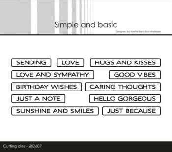 Simple and Basic die "All-in-one Plate - Good vibes" SBD607