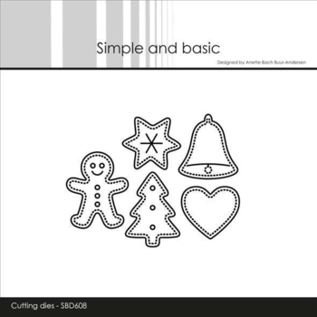 Simple and Basic die "Christmas Cookies" SBD608 udsolgt