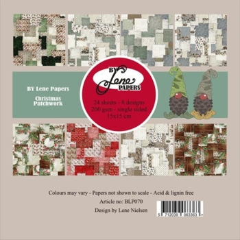 BY Lene Paperpad "Christmas Patchwork" BLP070