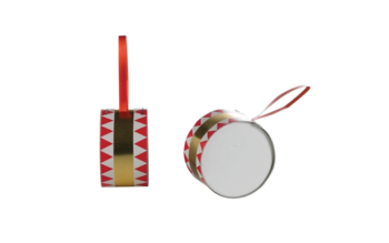 Trommer med guld folie, 4 stk.