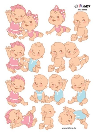 3D ark HM Easy Baby tvillinger