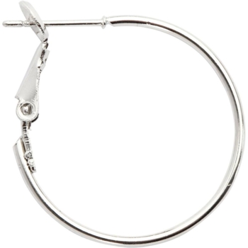 Øreringe 8stk. ø25mm, forsølvet