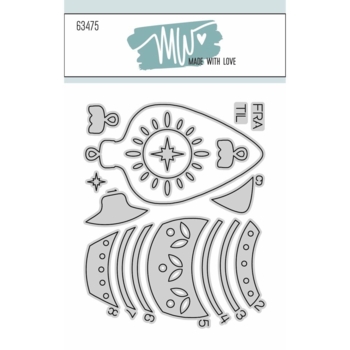 Dies Made With Love Christmas Card