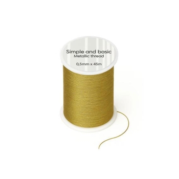 Simple and basic Metallic Thread "Gold" 45m SBA655