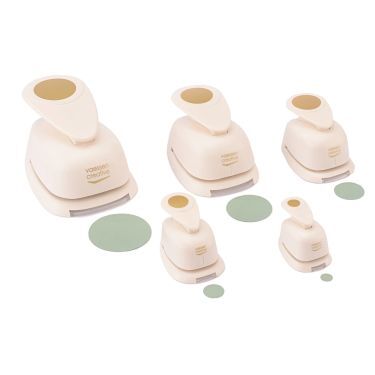 Punch sæt m/5 forsk. str. cirkler