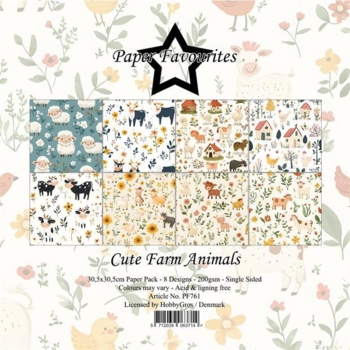 Paper Favourites Paper Pack "Cute Farm Animals" PF761