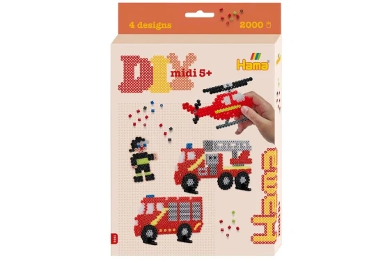 Hama midi Udrykning, brandbiler