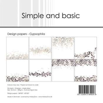Simple and Basic Design Papers "Gypsophila" SBP557