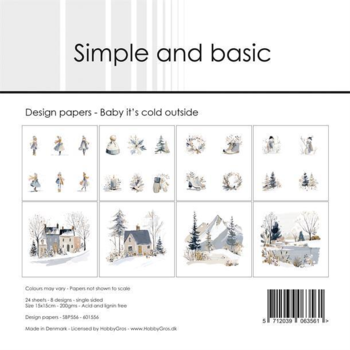 Simple and Basic Design Papers "Baby it's cold outside" SBP556