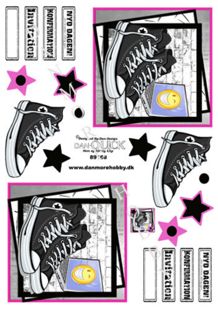 3D ark Dan-quick Converse pink