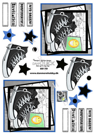 3D ark Dan-quick Converse blå