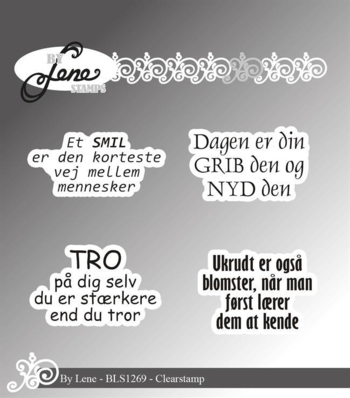 BY Lene Clearstamp "Danske tekster" BLS1269