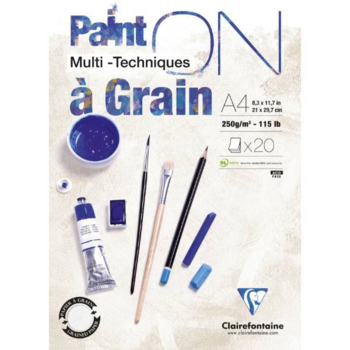 CLAIREFONTAINE PAINT-ON Á GRAIN A4 250g