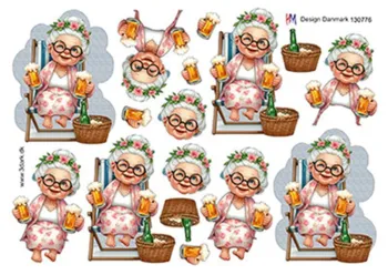 3D ark hm-design Bedste i liggestol med øl