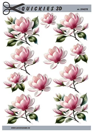 3D ark Quickies Lyserød æbleblomst