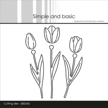 Simple and Basic die "Tulips" SBD642, udsolgt