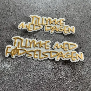 Simple and Basic die "Tillykke med dagen" SBD643