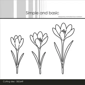 Simple and Basic die "Beautiful crocuses" SBD649