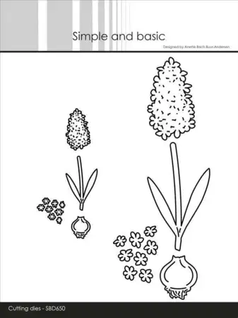 Simple and Basic die "Hyacinths" SBD650, udsolgt